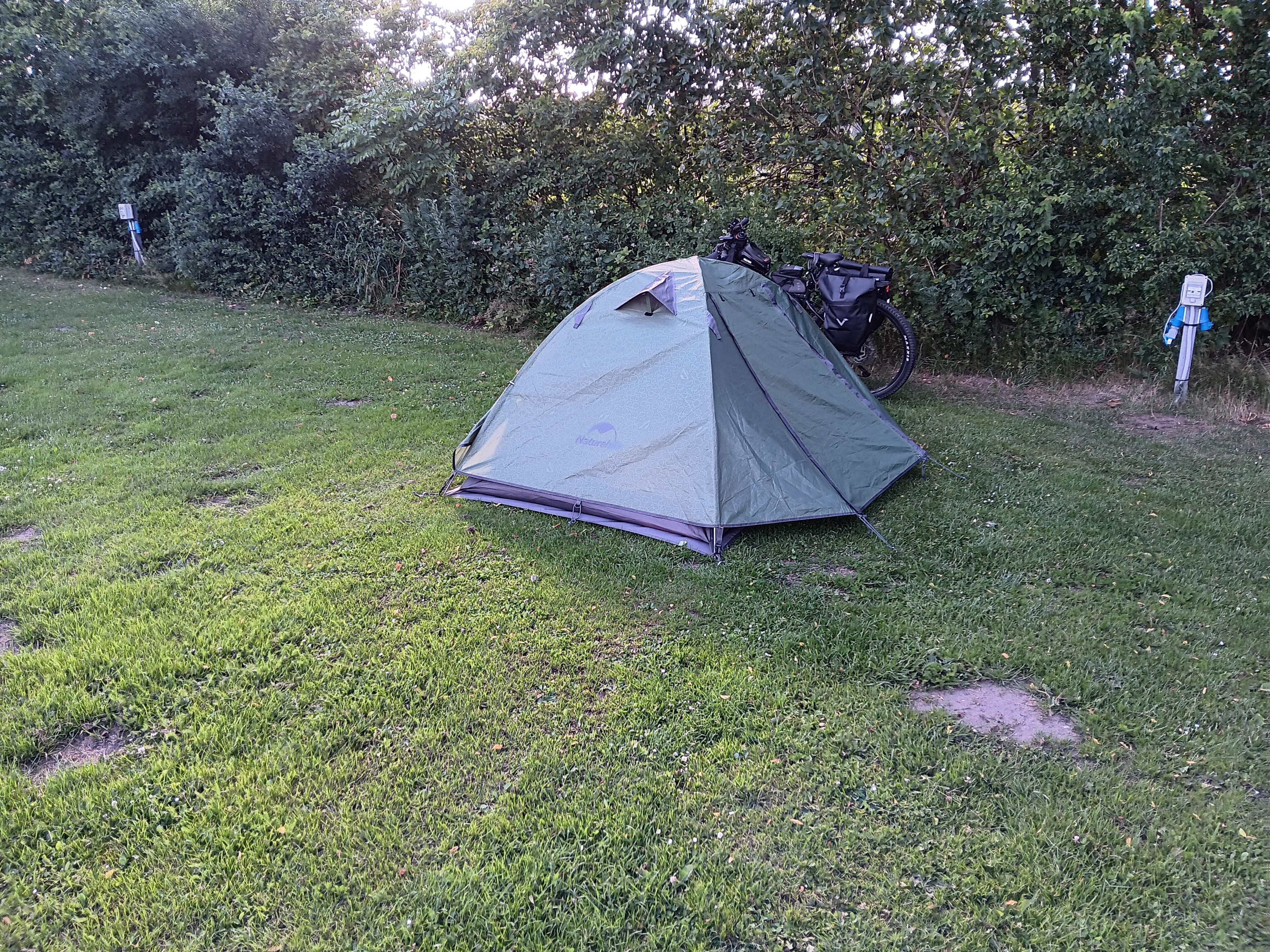 Zelt auf Campingplatz