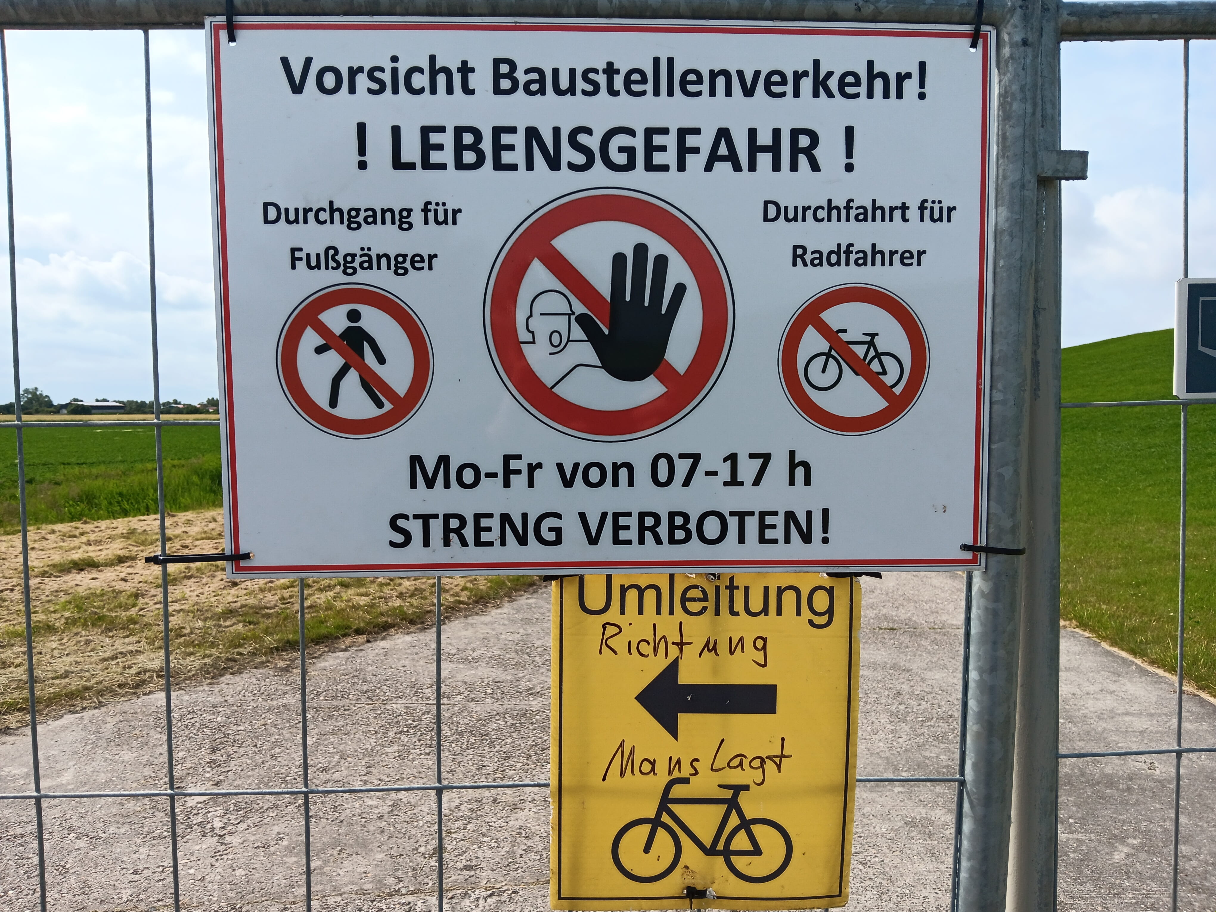 Umleitungsschild 1